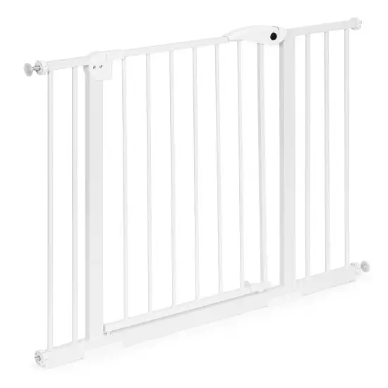 Baltas drošības vārtiņš 74–105 cm Aizsargbarjeras ECOTOYS