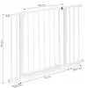 Baltas drošības vārtiņš 74–105 cm Aizsargbarjeras ECOTOYS