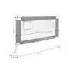 Gulta ar aizsargbarjeru, 150 cm Aizsargbarjeras ECOTOYS