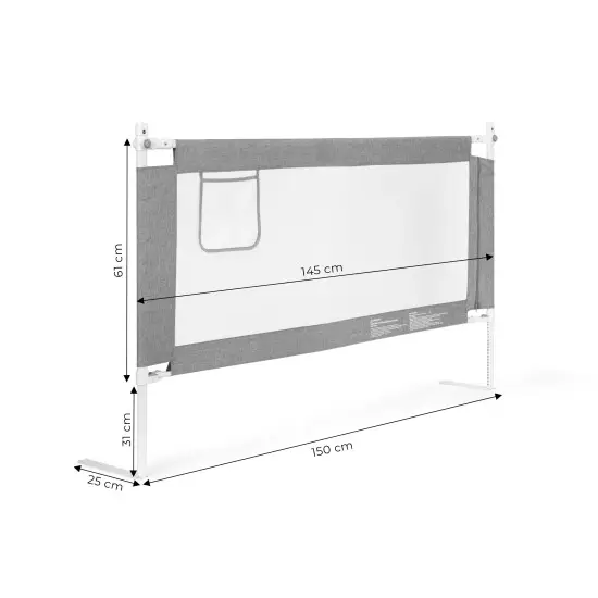 Gulta ar aizsargbarjeru, 150 cm Aizsargbarjeras ECOTOYS
