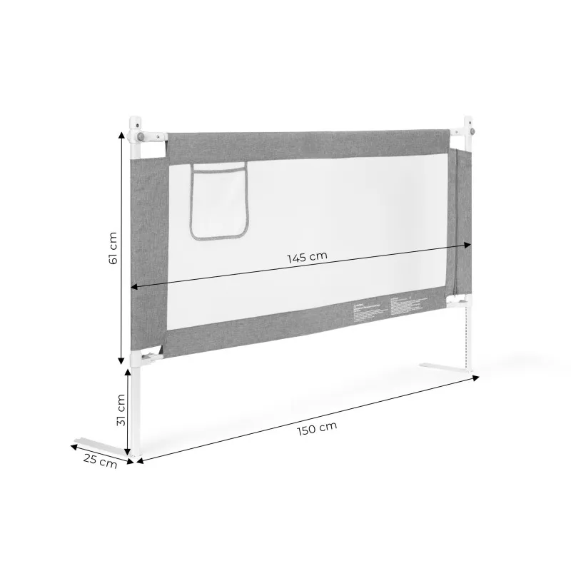 Gulta ar aizsargbarjeru, 150 cm Aizsargbarjeras ECOTOYS