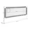 Pelēka gultas aizsargbarjera, 180 cm Aizsargbarjeras ECOTOYS