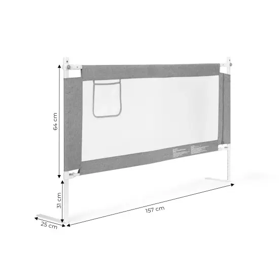Bed Safety Rail 160 cm Protection Guard for Children Aizsargbarjeras ECOTOYS
