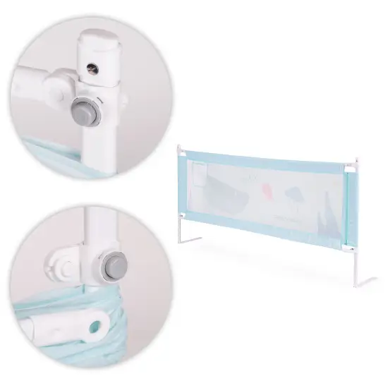 Bed Safety Rail 200 cm Protection Guard for Children Aizsargbarjeras ECOTOYS