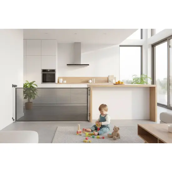 Aizsargvārtiņi, pelēkā krāsā, 160 cm Aizsargbarjeras ECOTOYS