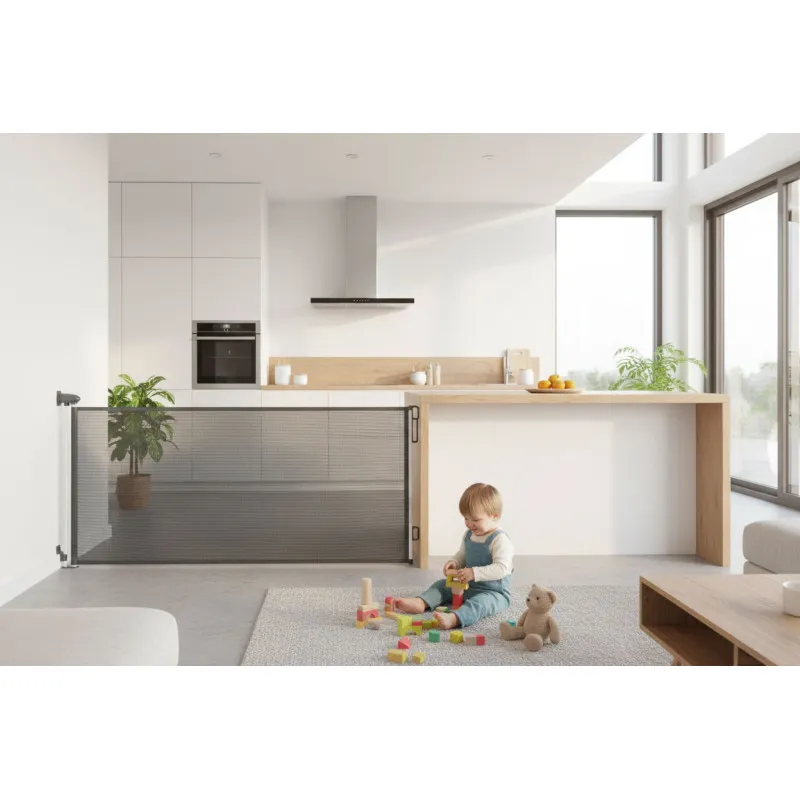 Aizsargvārtiņi, pelēkā krāsā, 160 cm Aizsargbarjeras ECOTOYS