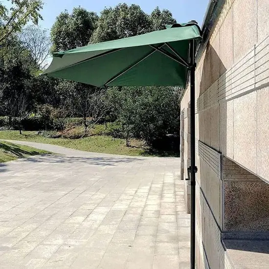 Zaļš saulessargs terasei, 2,7 m
