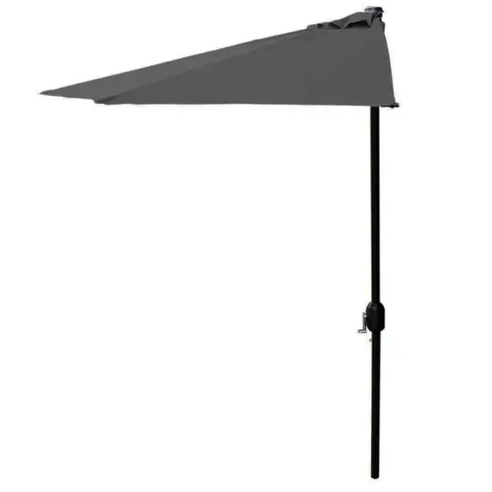 Pelēks pusmūris terases nojume, 2,7 m