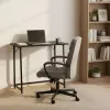 Salokāms melns datora galds 80x45 cm ModernHome