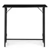 Salokāms melns datora galds 80x45 cm ModernHome