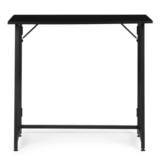 Salokāms melns datora galds 80x45 cm ModernHome