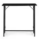Salokāms melns datora galds 80x45 cm ModernHome