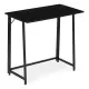 Salokāms melns datora galds 80x45 cm ModernHome
