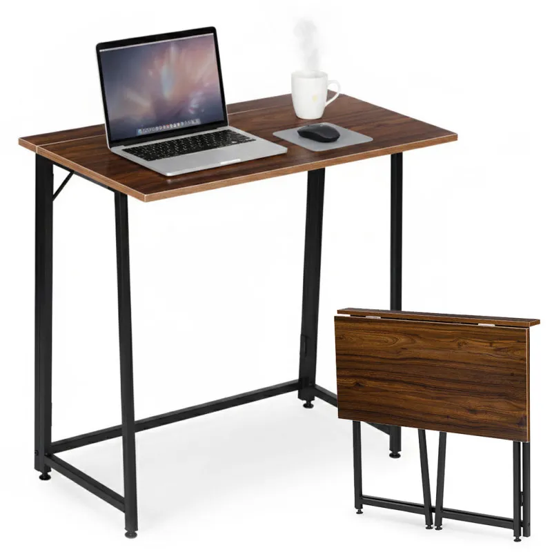Saliekama tumši brūna datora galda virsma 80x45 cm ModernHome