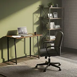 Saliekama tumši brūna datora galda virsma 80x45 cm ModernHome