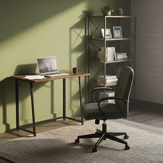Saliekama tumši brūna datora galda virsma 80x45 cm ModernHome