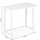 Salokāms balts datora galds 80x45 cm ModernHome