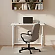 Salokāms balts datora galds 80x45 cm ModernHome
