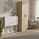 Salokāms balts datora galds 80x45 cm ModernHome