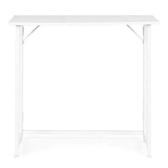 Salokāms balts datora galds 80x45 cm ModernHome