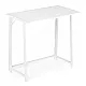 Salokāms balts datora galds 80x45 cm ModernHome