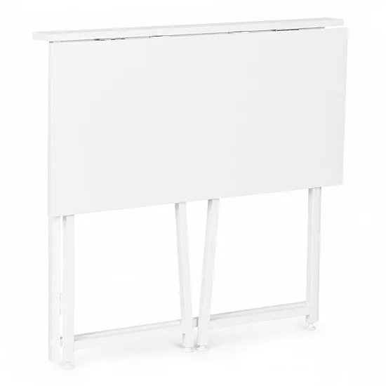 Salokāms balts datora galds 80x45 cm ModernHome