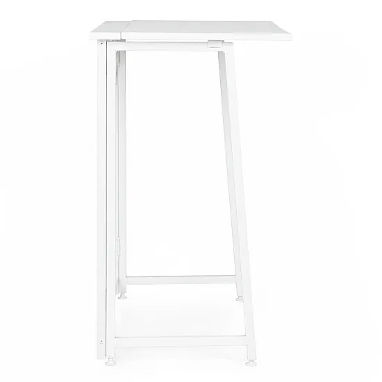Salokāms balts datora galds 80x45 cm ModernHome