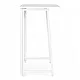 Salokāms balts datora galds 80x45 cm ModernHome