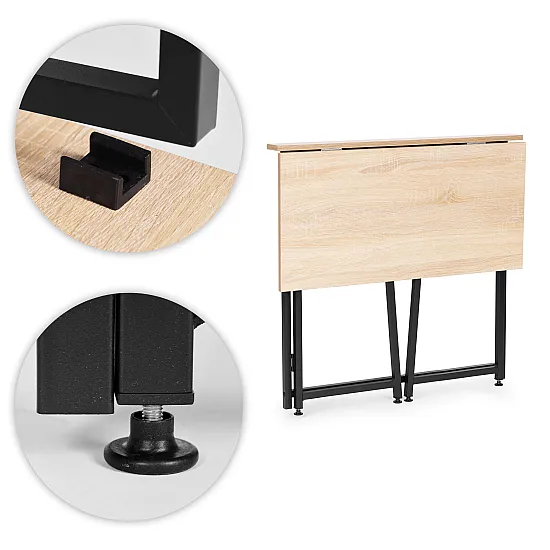 Salokāms brūngans datora galds 80x45 cm ModernHome