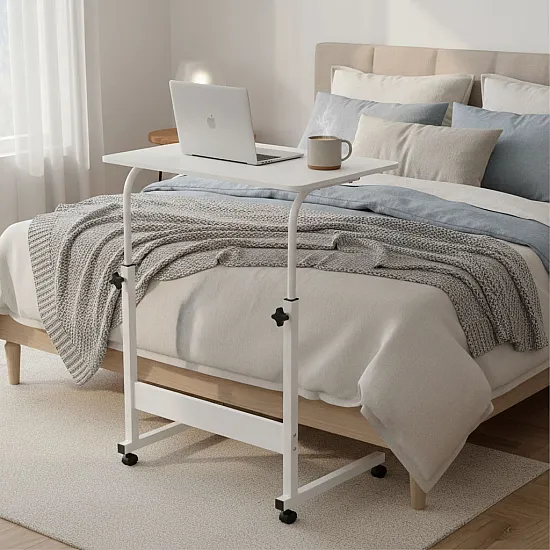 ModernHome baltā portatīvā datora galdiņš