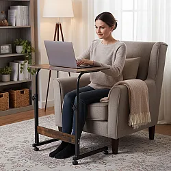 ModernHome mobilais tumši brūns klēpjdatora galdiņš