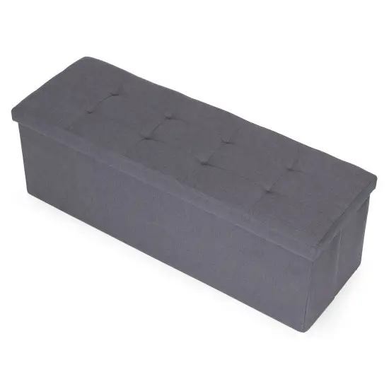 Gaiši pelēka glabāšanas kaste 111x38 cm