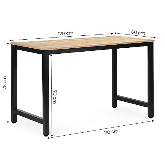 Brūngans datora/skolas galds 120x60 cm ModernHome
