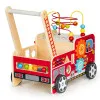 ECOTOYS Koka izglītojoša pastaiga ar gredzeniem bērniem