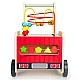ECOTOYS Koka izglītojoša pastaiga ar gredzeniem bērniem