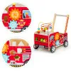 ECOTOYS Koka izglītojoša pastaiga ar gredzeniem bērniem