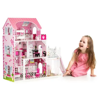 Ecotoys koka leļļu māja