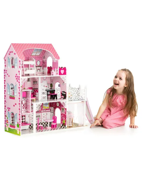 Ecotoys koka leļļu māja