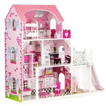 Ecotoys koka leļļu māja
