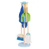 Wooden Cleaning Set for Children Mop Broom with Dustpan 7 Pieces Saimnieki ECOTOYS