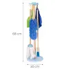 Wooden Cleaning Set for Children Mop Broom with Dustpan 7 Pieces Saimnieki ECOTOYS
