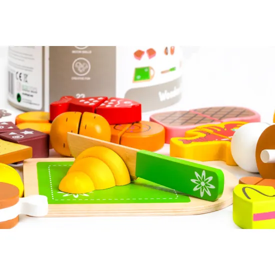 Koka griešanas rotaļlietas, 23 gab., „ECOTOYS“