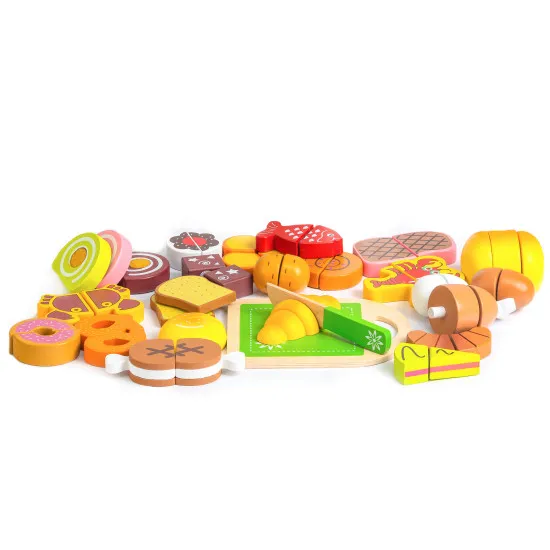 Koka griešanas rotaļlietas, 23 gab., „ECOTOYS“