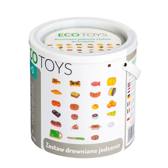 Koka griešanas rotaļlietas, 23 gab., „ECOTOYS“