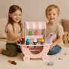 Koka saldējuma ratiņi bērniem 12 gab. komplekts ECOTOYS