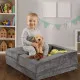Liels modulārs pelēks dīvāns Bērnu mēbeles ECOTOYS