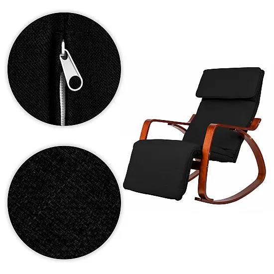 Rocking Chair/Armchair with Footrest by ModernHome