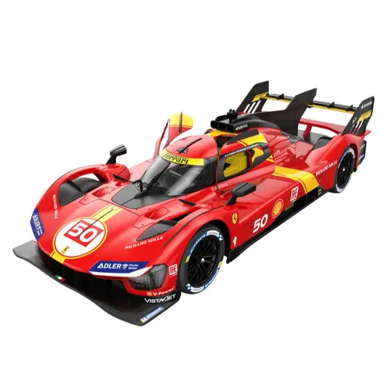 Ferrari 499P tālvadības pults vadāma sarkana automašīna