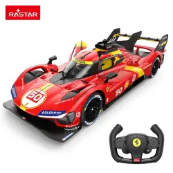 Ferrari 499P tālvadības pults vadāma sarkana automašīna