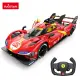 Ferrari 499P tālvadības pults vadāma sarkana automašīna